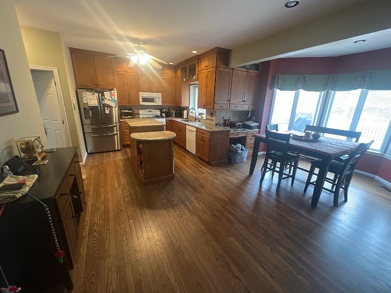 Kitchen and dining room