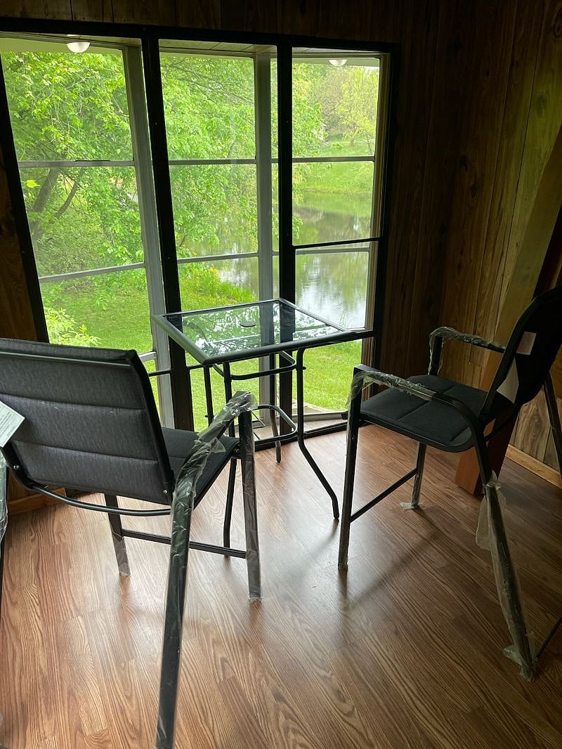 View of the lake from that bedroom.