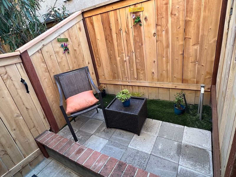 Private patio
