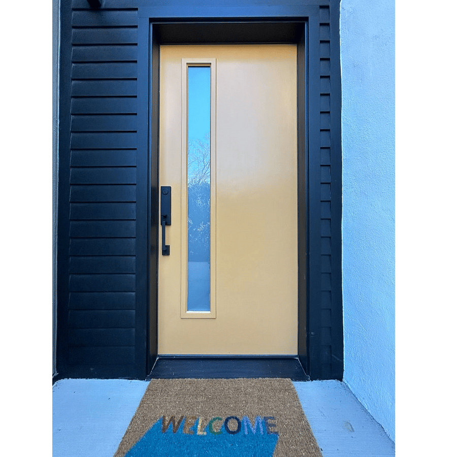 Apartment front door.