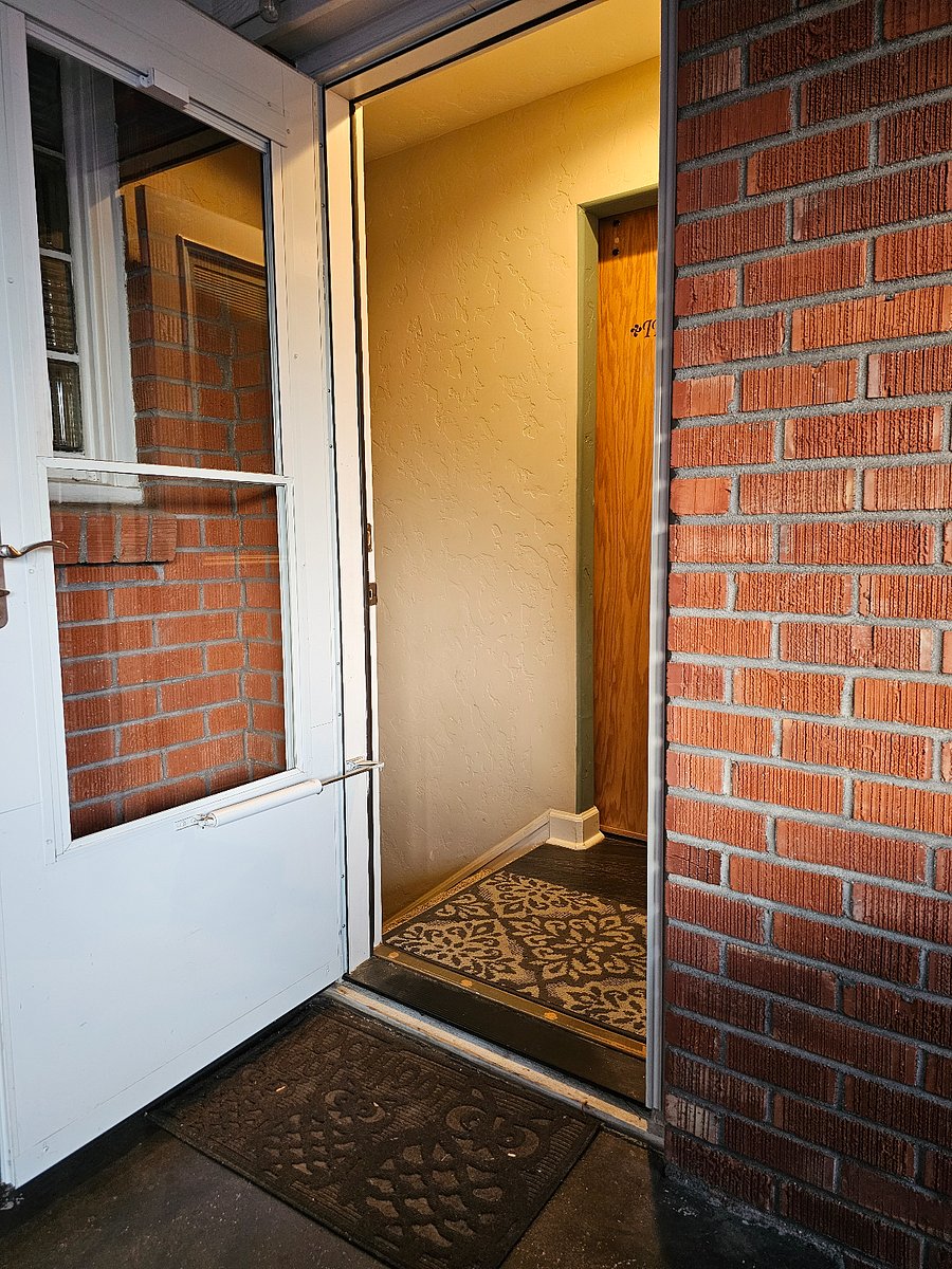 Entrance from back door to the house.