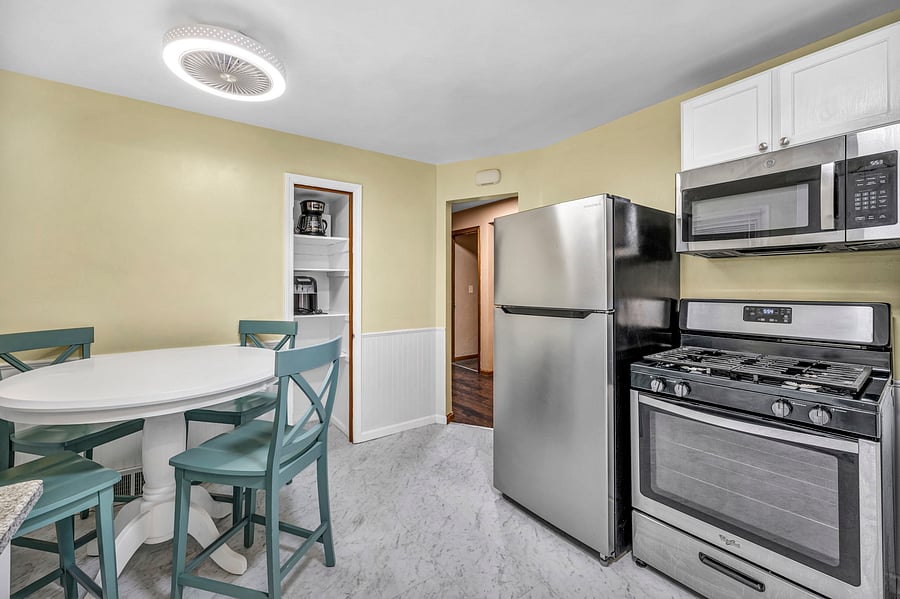 Gas stove and range.