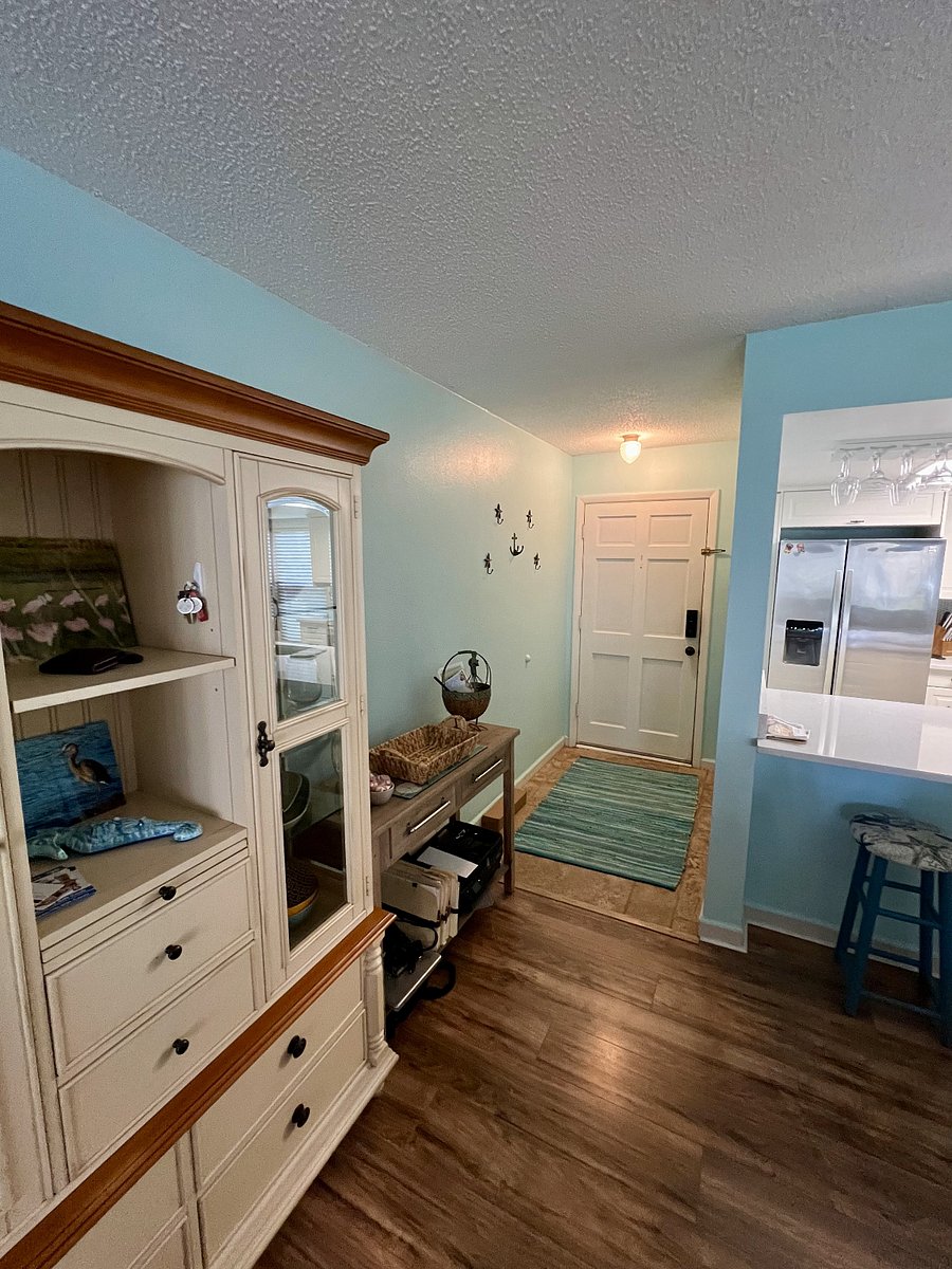View of entryway from living area.