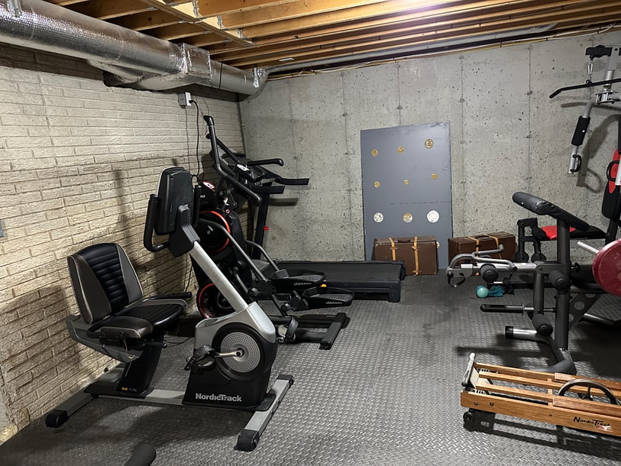 Exercise Room: Treadmill, elliptical and bike.