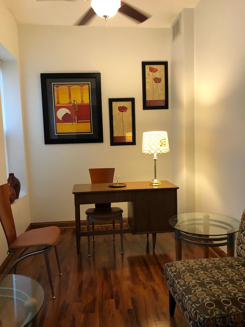 This is bedroom #3 converted to an office.