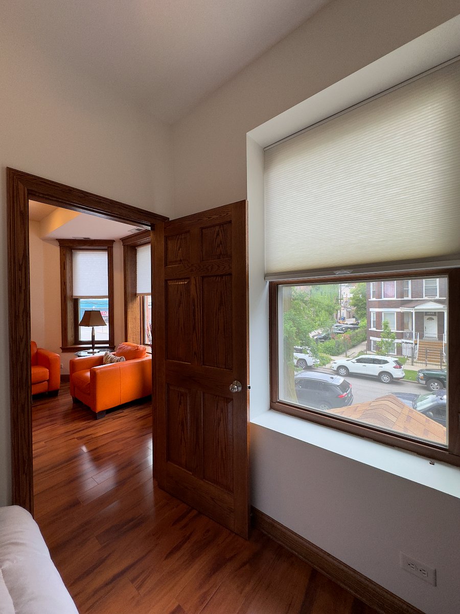 Great views from 2nd floor windows.