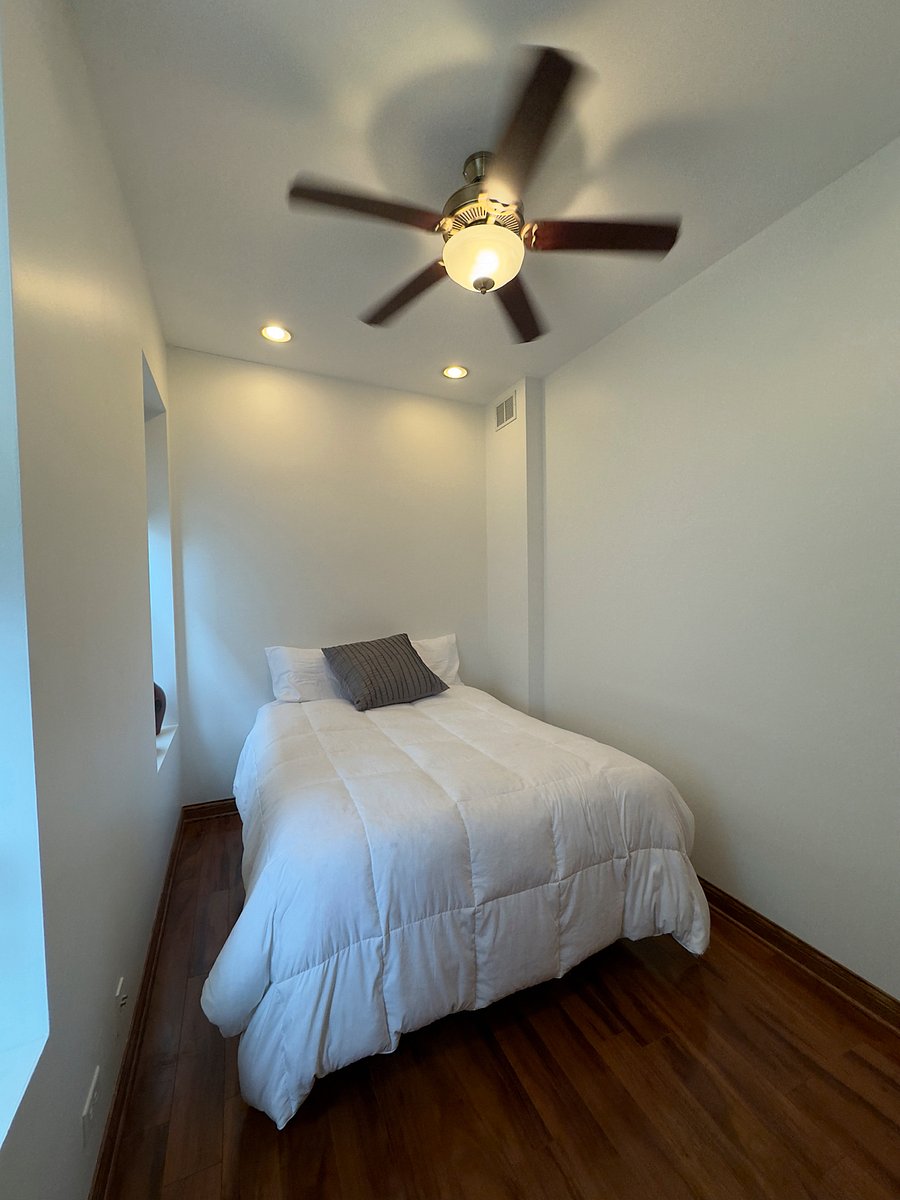 Bedroom #3 has a queen size bed. This room can be converted to an office.