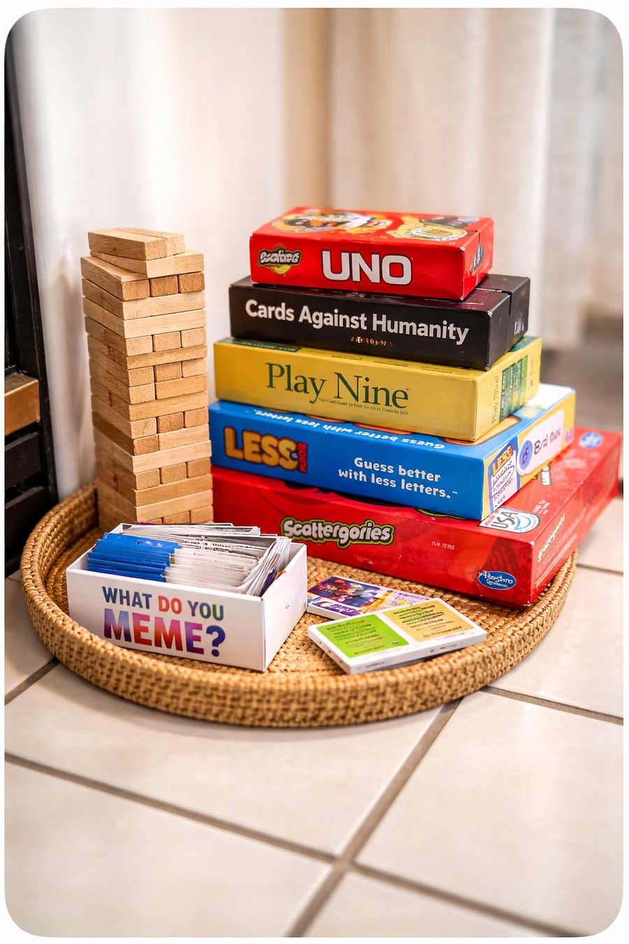 Selection of games for downtime and casual eveningsideal for relaxing after a long day.