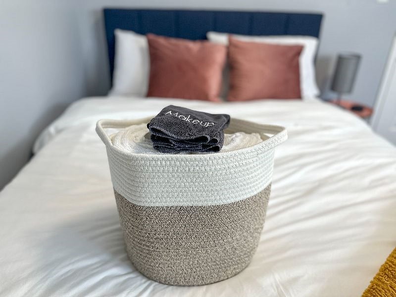 Bedroom 2: Bath towels and make-up remover cloths