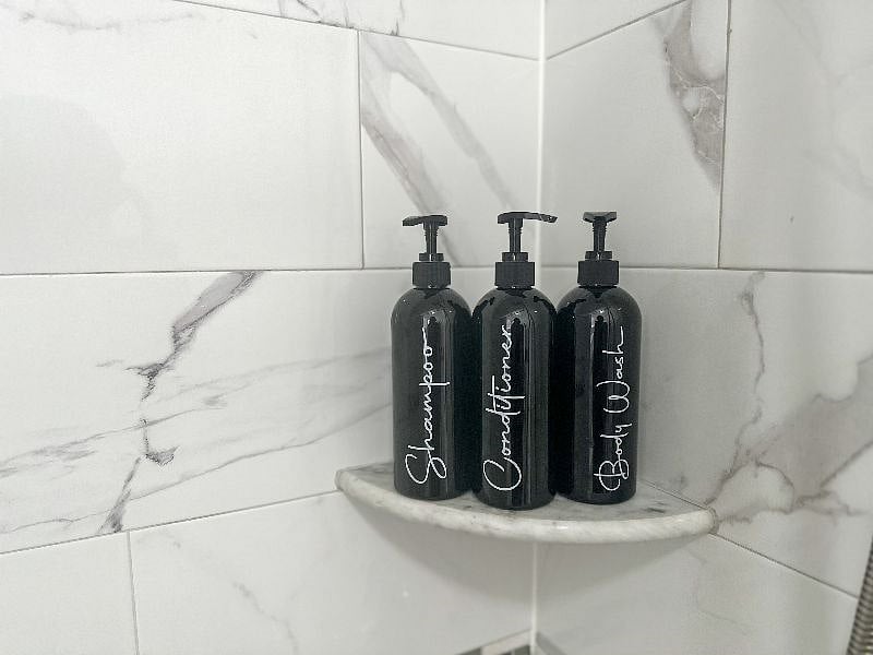 100% Vegan body wash, shampoo, and conditioner