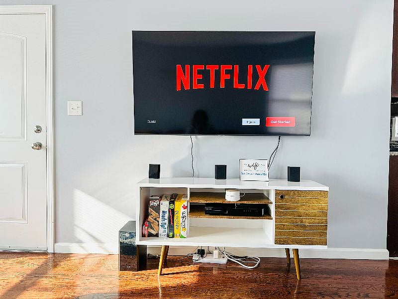 Living Room TV and board games