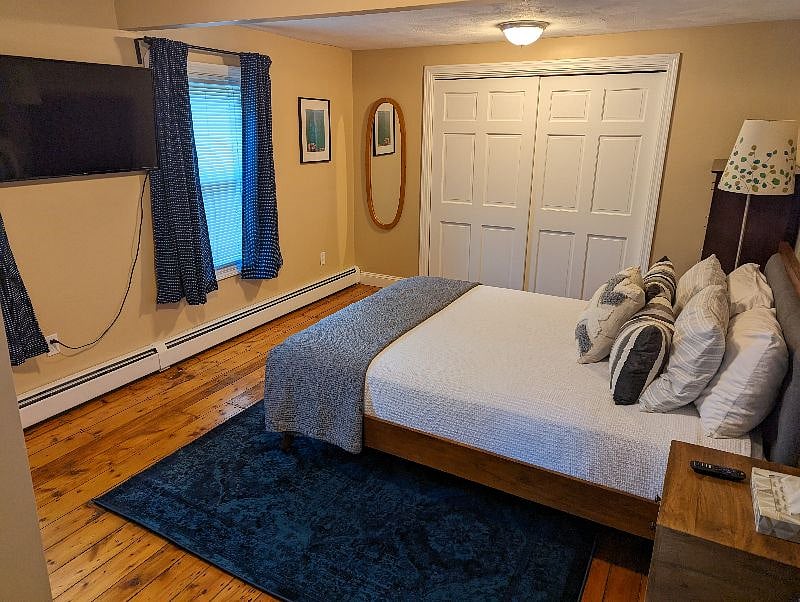 Master Bedroom has large closet and full sized mirror.