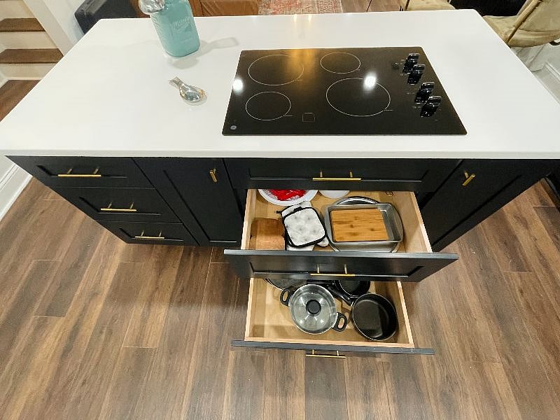 Pots, pans and other cooking accessories.