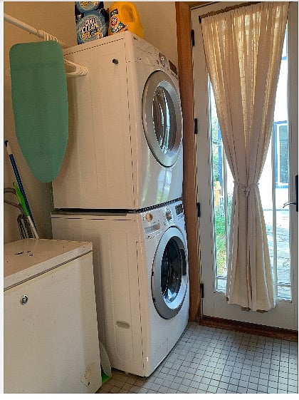 Laundry in unit.
