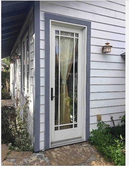 Door to cottage.