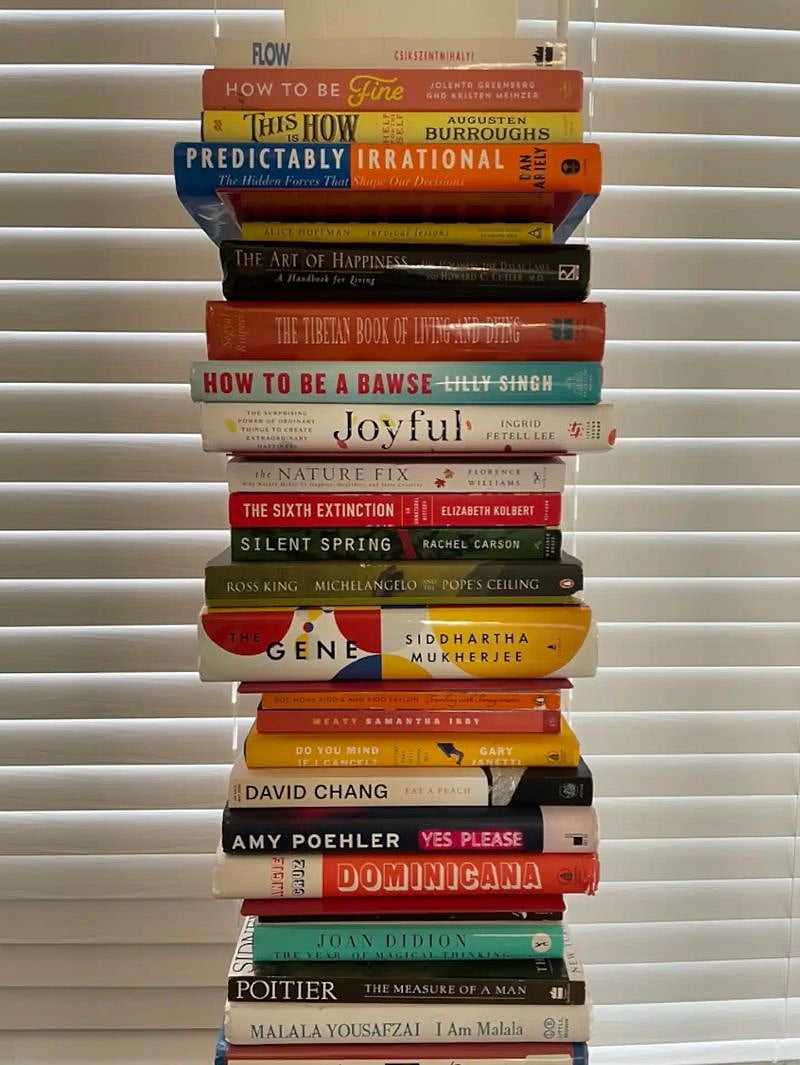 Books free to borrow during your stay.