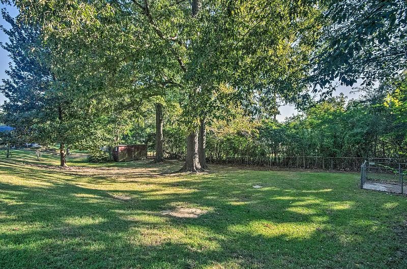Large fenced back yard