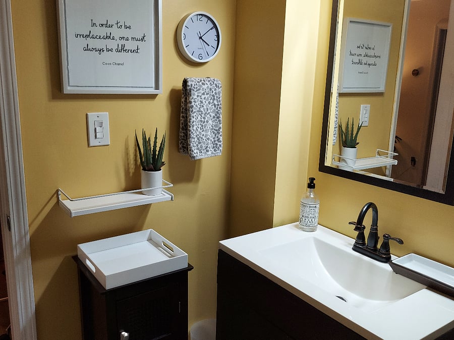The Bathroom Vanity Wall.