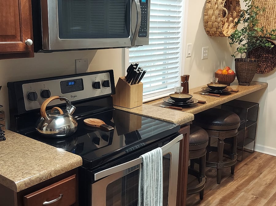 The Kitchen Stove Wall.