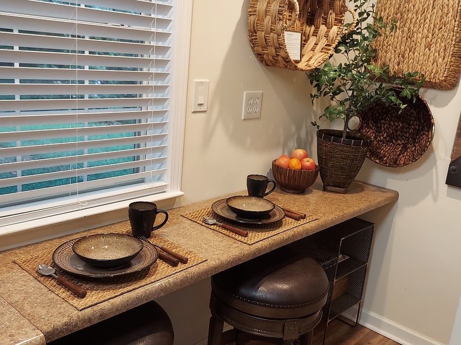 The Eat-In Kitchen Dining Area for two.