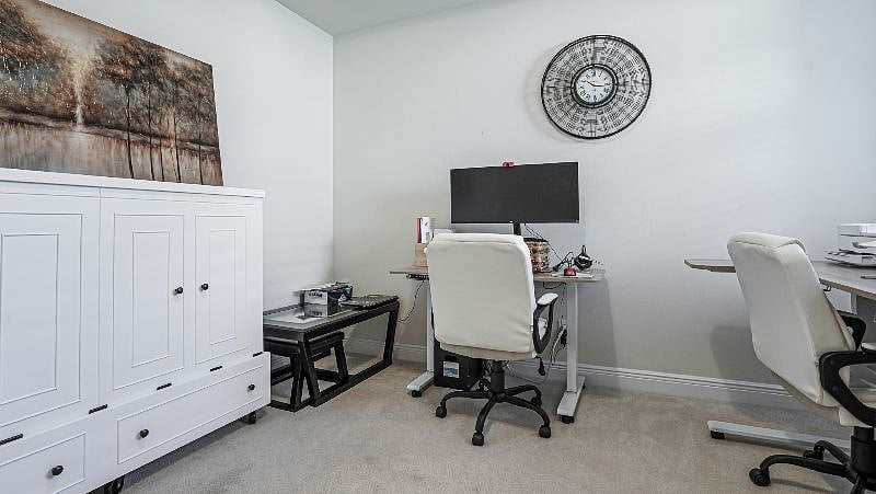 3rd bedroom with a murphy bed or use only as office.