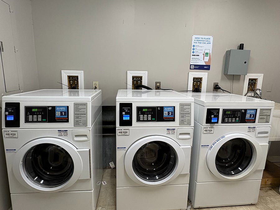 Pico community laundry room. Card operated