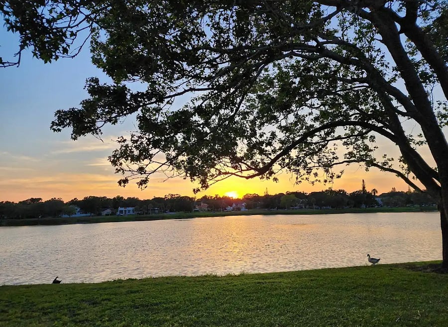 nearby park (2-min walk)