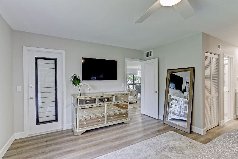 Master Bedroom has additional entrance to Screened Patio