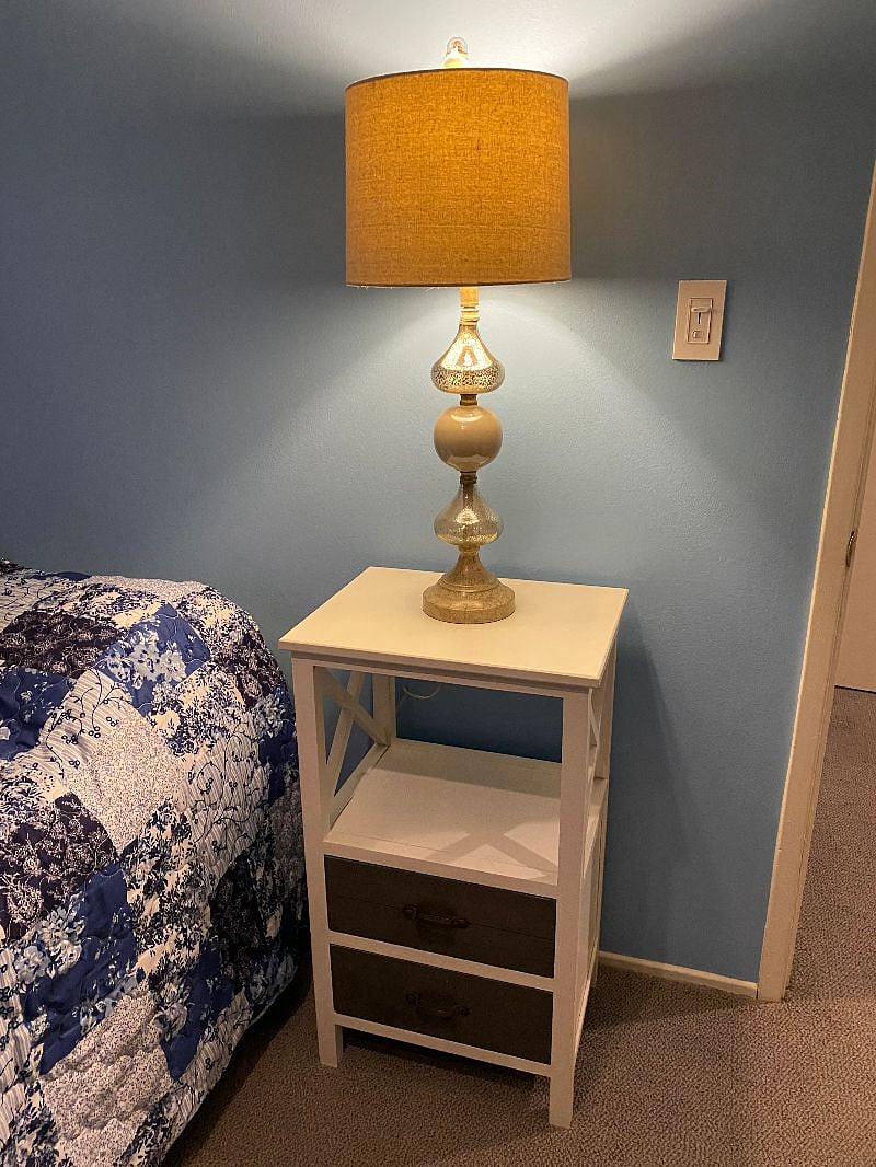 Nightstand and Lamp