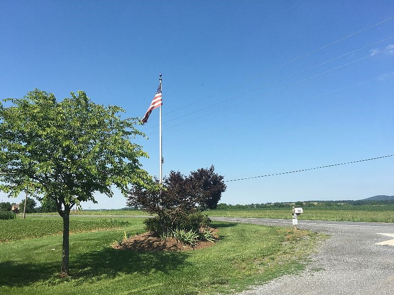 1550 New Design Road, Adamstown, MD. Look for the flag and the Cornerstone rock underneath!