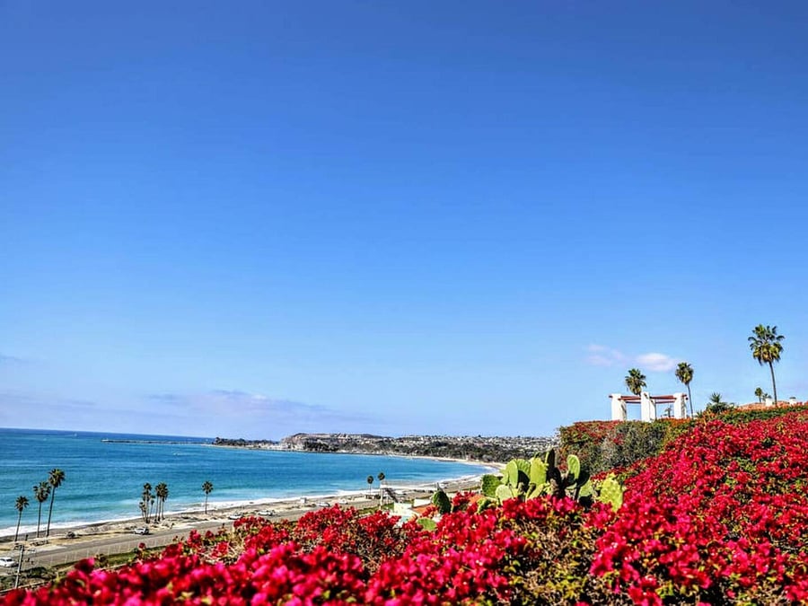 View of Dana Point Harbor seen along your walk down to the beach. Permit #str14-0085