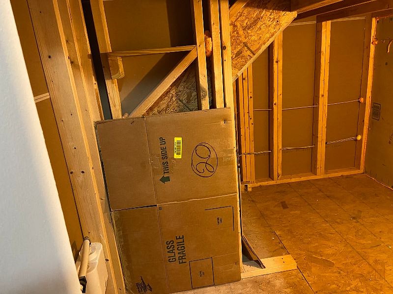 Large Storage Area Under the Stairs