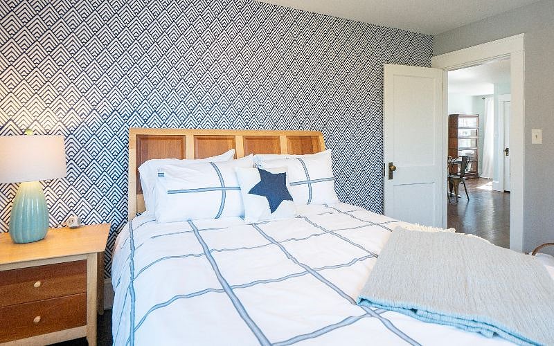 Queen bedroom off of the living room area