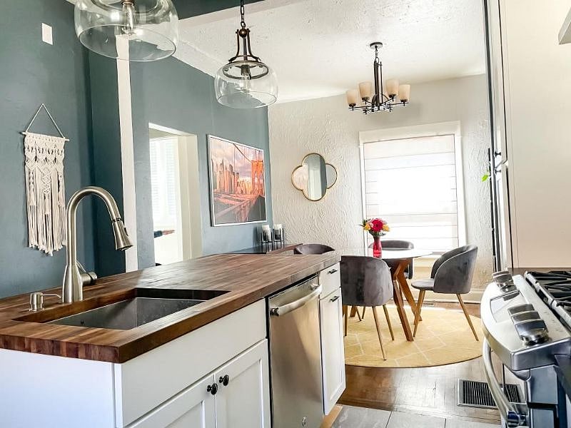 Dishwasher and deep sink