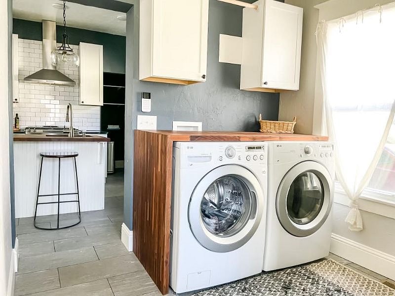 Built-in laundry