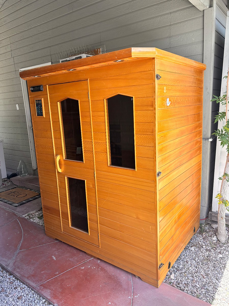 Two person sauna right outside your door