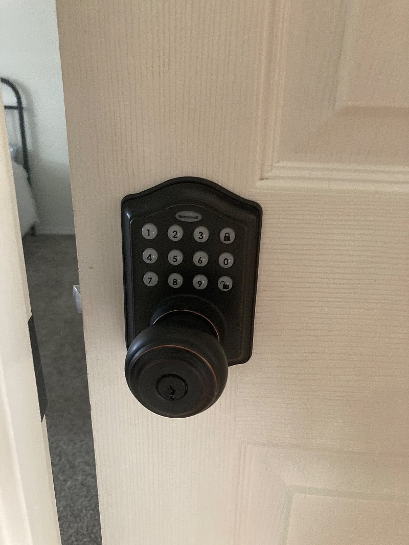 You can make your own code if you feel more safe with your personal items locked in your own room.