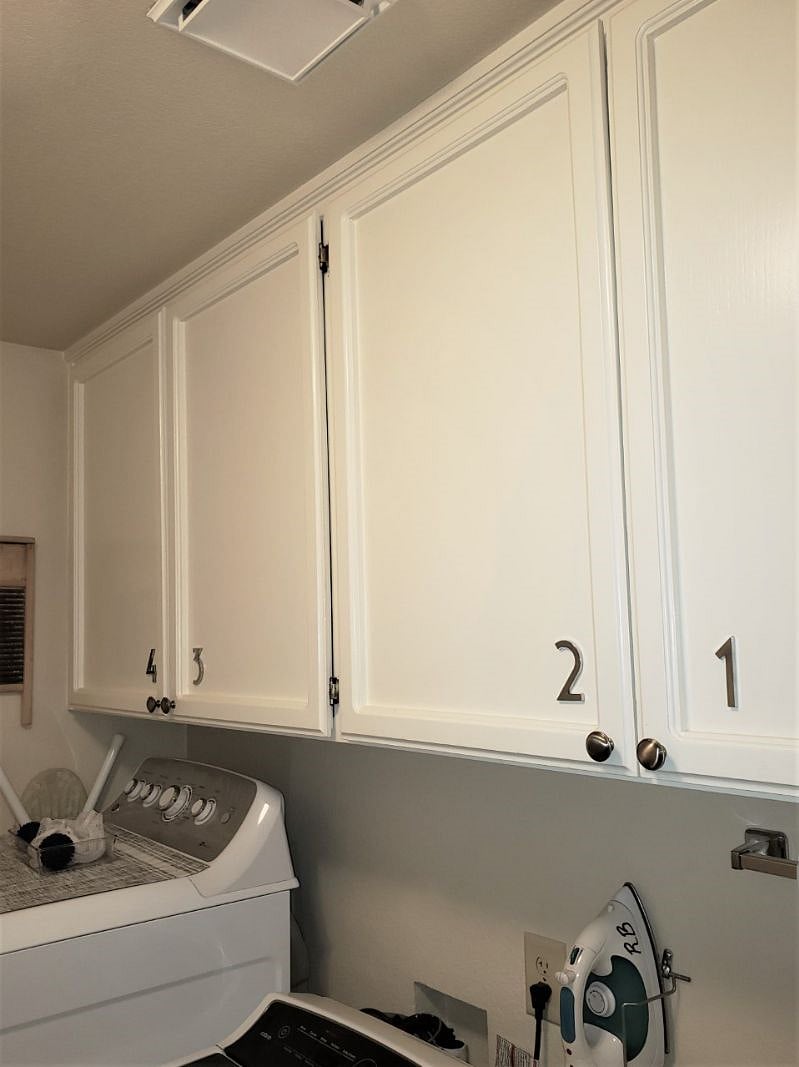 Each Room with Individualized Laundry Cabinet