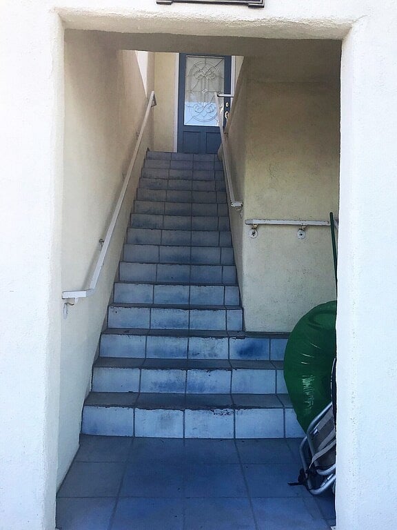 Stairs to apartment