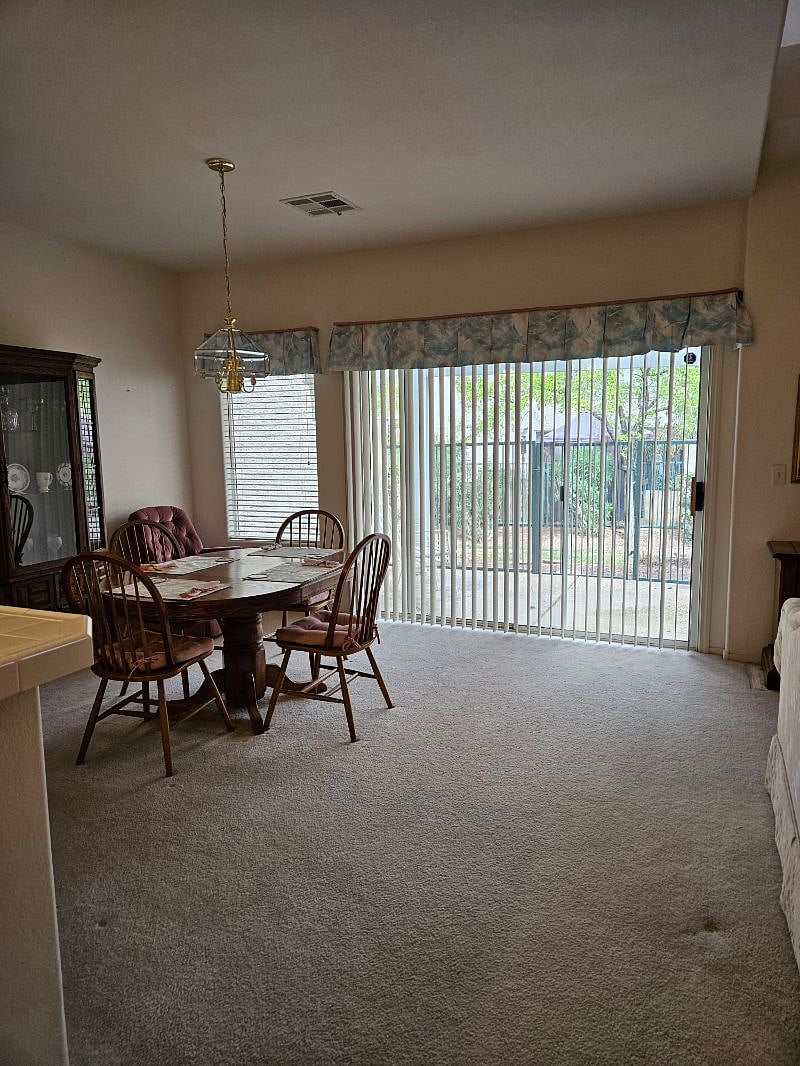 Dining Room with slider to patio