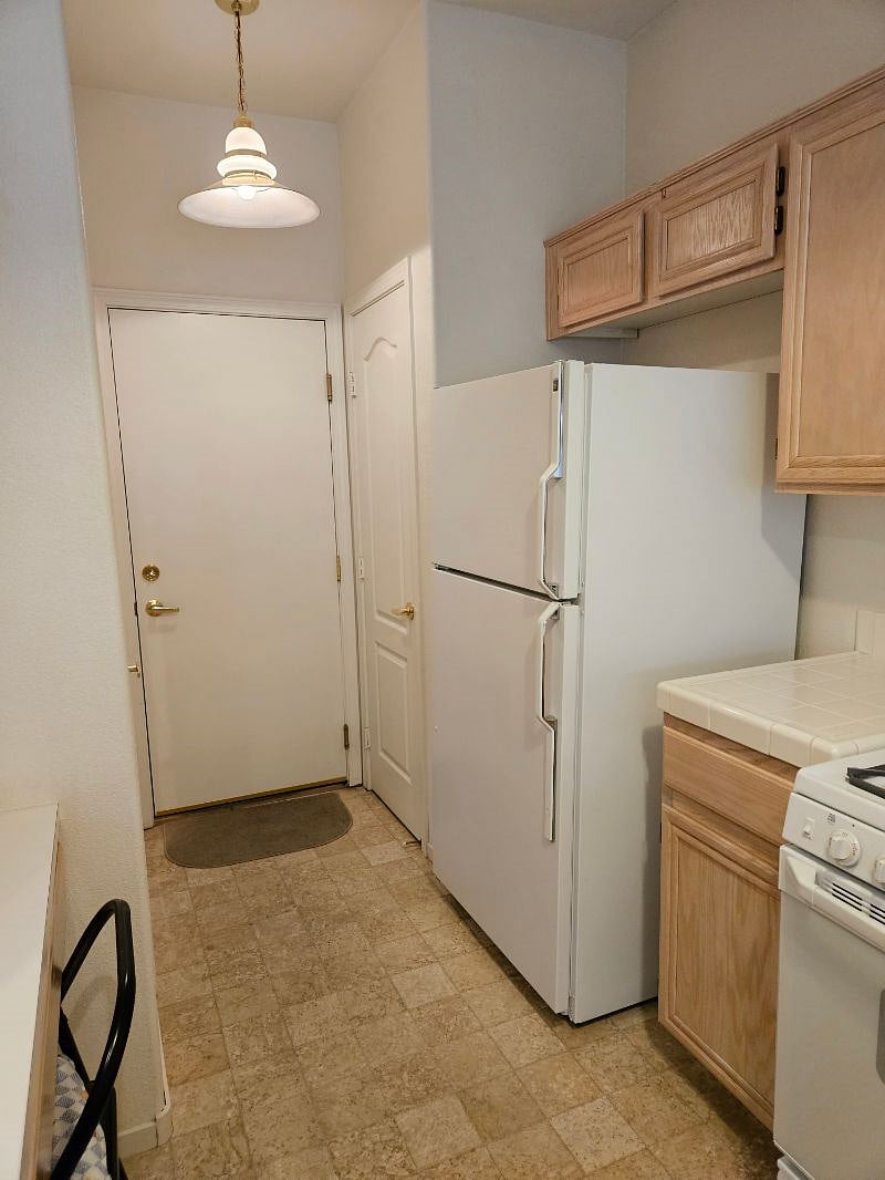 Kitchen with garage entry