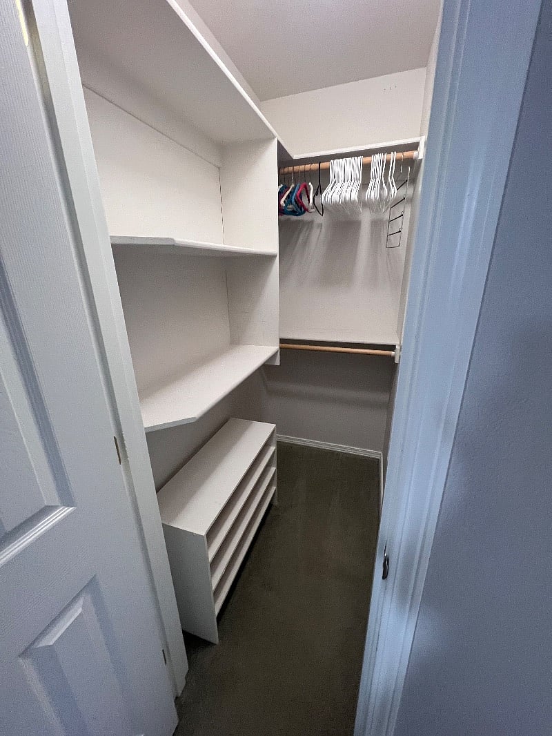 Master bedroom closet