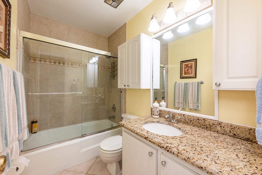 Guest bath w/ tub shower Half Bath down 