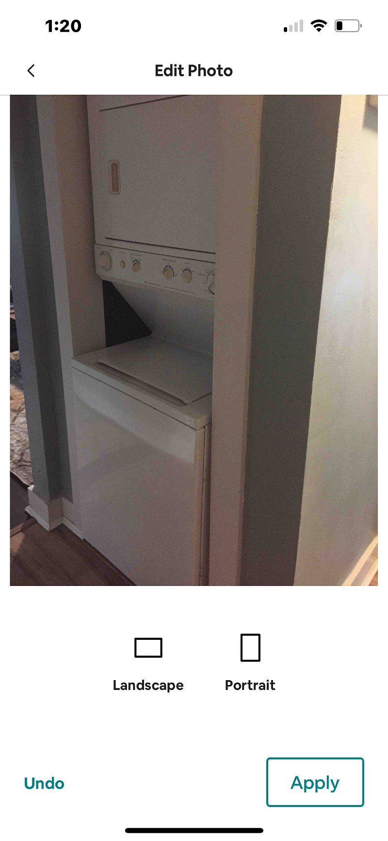 Stack washer and dryer
