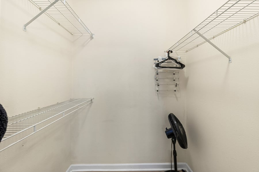 Secondary bedroom closet