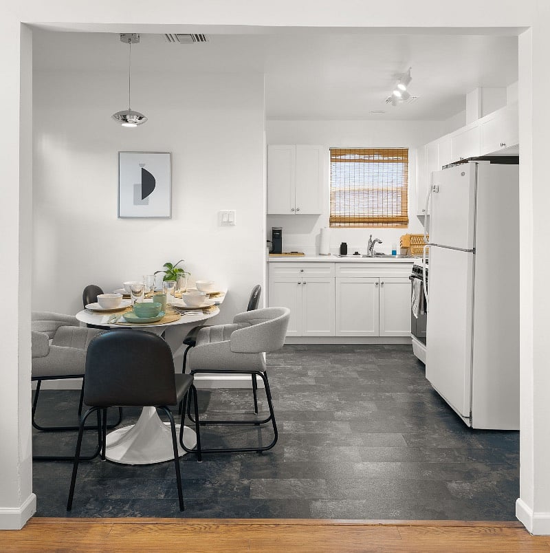 Dining area is conveniently adjacent to kitchen