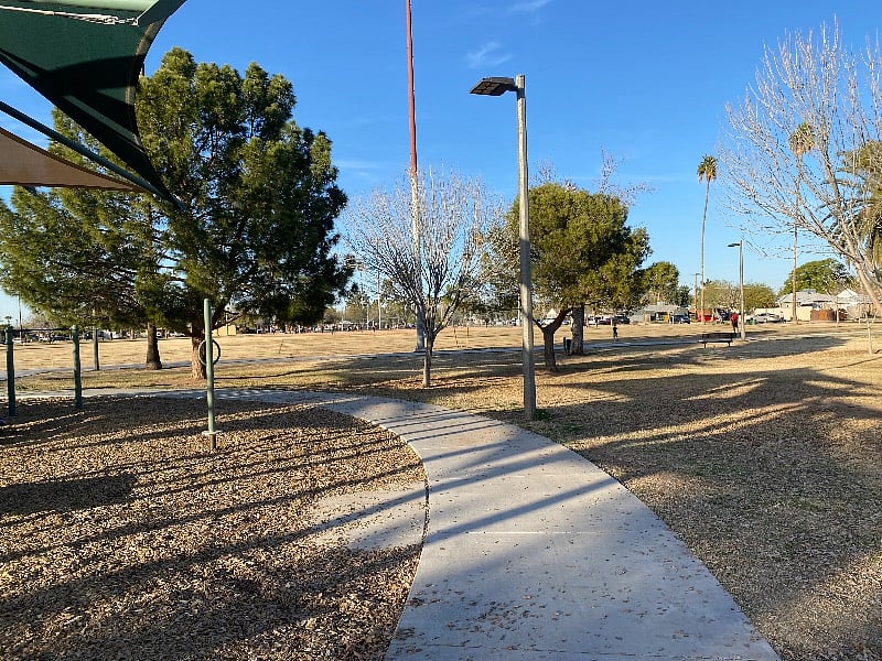 Paths at Coronado park are perfect for kids learning to bike.