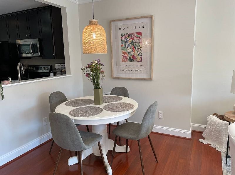 Dining area on main level.