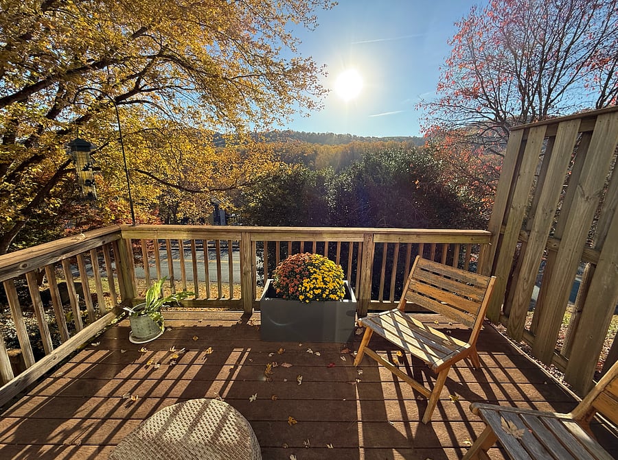 beautiful views from deck!