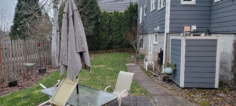 Outside entrance to apartment.